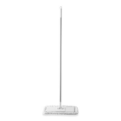 China Boomjoy New Design Viable Step On Button To Stick Mop Free Cloth Hand Microfiber Flat Mop for sale