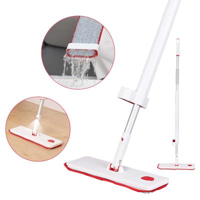 China Ready-to-Boat Sustainable Water Squeeze Spray Wipe Home Dry And Wet Hand Free Lazy Mop for sale