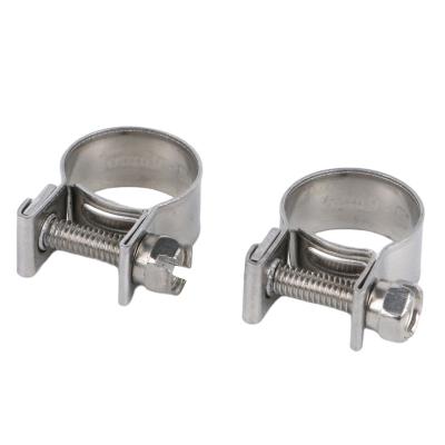 China Customize Stainless Steel Collar Mini Type Oxygen Tube Hose Clamp for sale