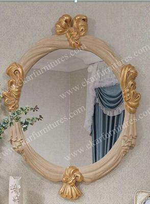 China Hand Carved Modern Bathroom Wall Haning MirrorFH-101B for sale