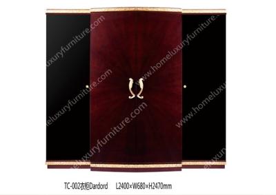 China Wardrobe furniture wardrobe antique large wardrobe wood armories door wardrobe TC002 for sale