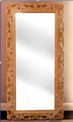 China Floor Standing Wooden Frame Vintage Standing Mirror FG-105 for sale