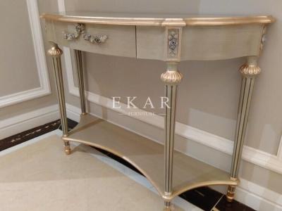 China Art deco console table mirrored console table antique apricot console table FH-108 for sale