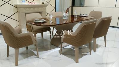 China Popular Design of Furniture Store Granite Dining Table W001D1E for sale