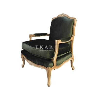 China Fabric Leisure Antique Arm Wood Relaxing Chair for sale