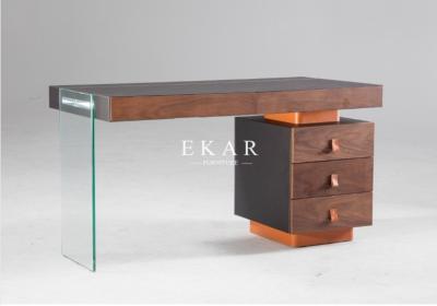 China Modern Table Italian Design Office Desk With Side Drawer for sale