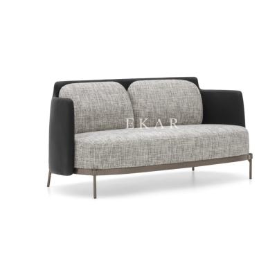 China Living Room Metal Legs Contemporary Design Fabric Modern Sofa Set for sale