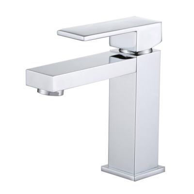 China Faucets Chrome Basin Faucet Handle Mixer Tap Bathroom Single Metered Water Faucet for sale