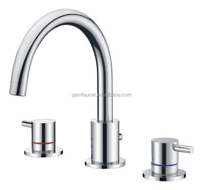 China Brass Thermostatic Faucets 3 Hole Faucet For Basin Bathtub Faucet Bathroom Shower Faucet for sale