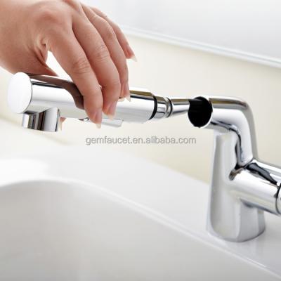 China Contemporary New Design Hair Wash Faucet With Pull Out Shower Head for sale