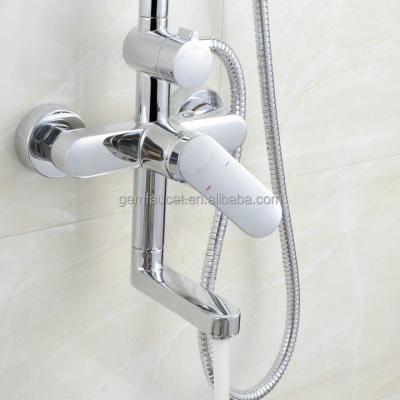 China With Slide Bar Single Handle Surface Mounted Shower Column Set With 8