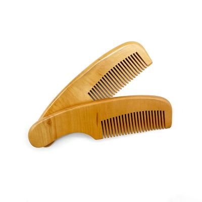 China Beard Care In Running Beard Styling Long Handle Wooden Hair Comb Natural Wooden Beard Combs For Men for sale