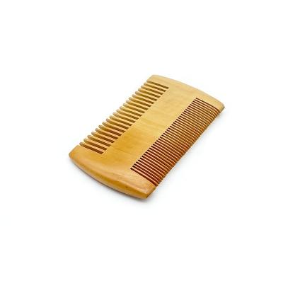 China Wholesale Custom Pocket Combs Beard Care Logo Double Tooth Wooden Lice Mustaches Beard Combs for sale