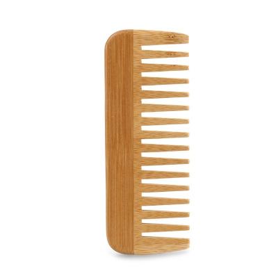 China Beard Care In Stock Custom Logo Natural Bamboo Wood Comb Portable Wooden Beard Comb Brushes for sale