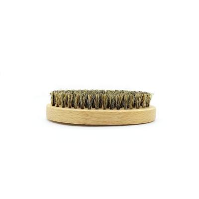 China Beard care in natural boar beech wood nature mustache beard hair brushes for sale