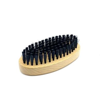 China Beard Care Factory Selling Barber Shop Salon Handmade Mustache Sweeps Baard Borstel Wooden Beard Brush for sale