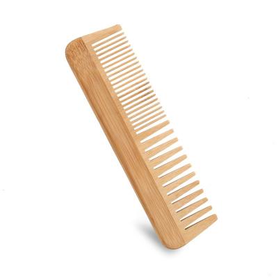 China Wholesale Private Label Beard Care Private Label Coarse Teeth Bamboo Wooden Hair Comb and Fine Teeth For Men for sale