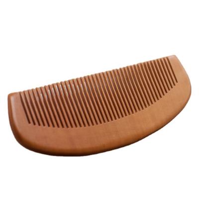 China Custom Beard Care Handmade Fine Tooth Wooden Logo Hair Mustache Beard Comb For Men for sale