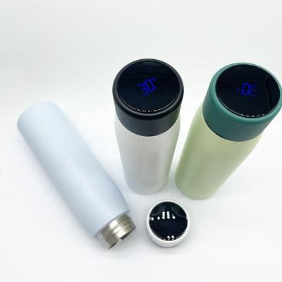 China PORTABLE Custom Double Wall Insulated Thermos Vacuum Flask Smart Water Bottle With Led Temperature Display for sale