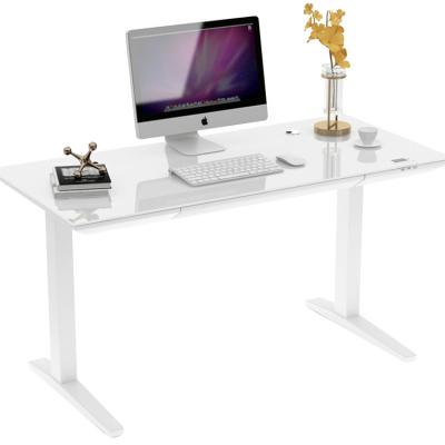 China White Special Shaped Audio Desk Office Computer Desk Modern Factory Hot New Design for sale