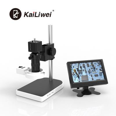 China Digital Industrial Electronic Video Microscope With CCD Camera And 7 Inch Screen Industrial Portable Surveillance Microscope for sale