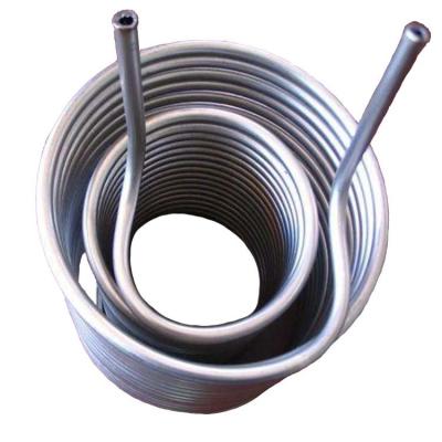 China Stainless steel heat exchanger tube SUS304 304L 316L seamless construction coil pipe wound capillary tube coil for sale