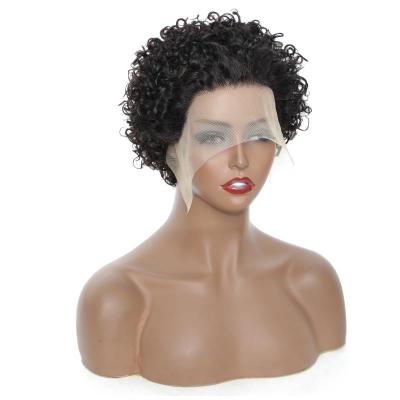 China Jerry Curl Pixie Cut Wig Curly Hair Wigs, Bob Wigs For Women Human Curly Short, Curly Wig Full Hair Machine Hair Wigs for sale