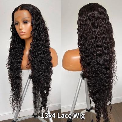 China 100% Brazilian Human Hair Lace Front Wig Kinky Curl 13x6 Virgin Brazilian Swiss Good Quality Curly Hair 180% HD Lace Front Wigs for sale