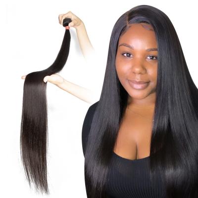 China Silky Straight Wave 3bundles Double Drawn Straight Free Samples Wholesale Bundles With Lace Headband Brazilian Straight Hair 8A Extensions for sale