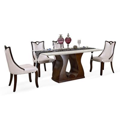 China Strong dining table and dining furniture chairs set for restaurant for sale