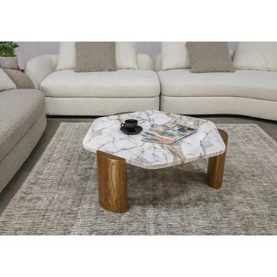 China Best Selling Modern Luxury Wooden Living Room Furniture Center Marble Durable Coffee Tables for sale