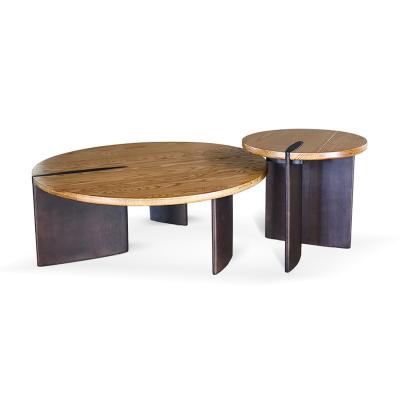 China Supplier Wholesale Designer Durable Small Wooden Round Luxury Modern Tea Table Coffee Tables Set for sale