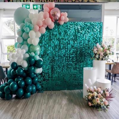 China Natural Reflective Wall Panels Backdrop Wall Panels Natural Reflective Wall Panels Glitter Wall Decoration Wedding Party Touch Shimmer Glitter Sequin Wall Panel for sale