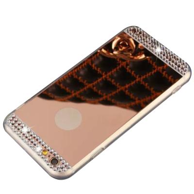 China Mirror Design Top Protective Luxury Diamond Phone Case Good Quality Back Cover Case For iPhone 7/7 Plus for sale