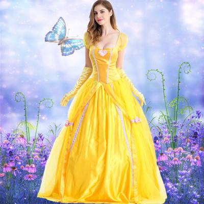 China Costume Dress, Gloves, Skirt Support Dress Costume Princess Belle Dress for sale