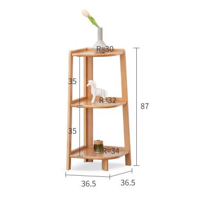 China Morden hot sale 3 tier bamboo wooden plant rack shelf, bamboo storage rack for sale