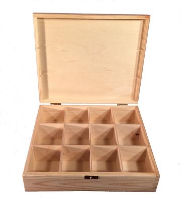 China Biodegradable Hot Sale Pine Beech Wooden Tea Bamboo Organized Box For Hotel for sale