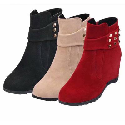 China Size Increasing New Women's Hottest Women's Colorful Casual Wedge Heel Shoes Comfortable Ankle Boots Women's Ladies for sale