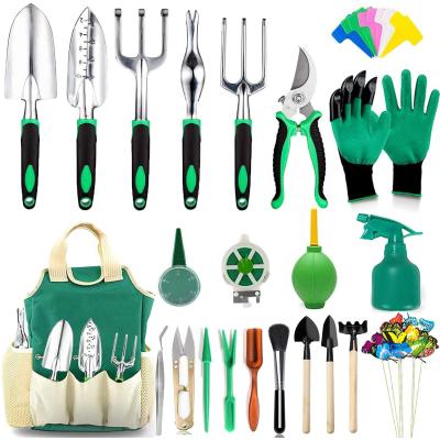 China 83 Pcs Garden Digging Garden Tool Kit Succulent Tool Kit, Heavy Duty Aluminum Manual Gardening Kit Outdoor Gardening Gifts Tools for Men Wome for sale