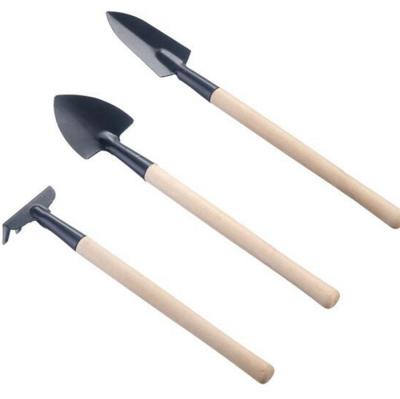 China Shovel Fork Gardening Digging Shovel Rake Harrow Set Mini Gardening Tools Potted Landscape Wooden Handle Gardening Digging Gifts Home Suit Plant Maintenance for sale