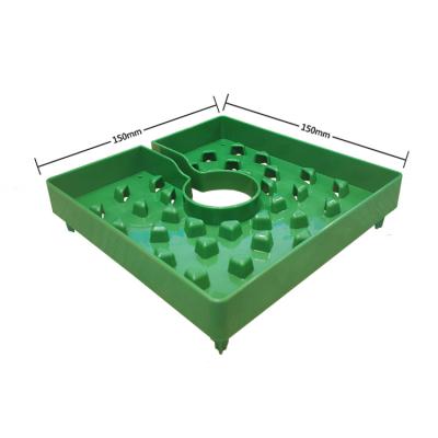 China Eco-friendly Hydroponic Eco-friendly Drip Cap 4 To 8 Inch Agriculture Green Plastic Plant Growing Planting Pot Feeder Drip Device For Cubes for sale