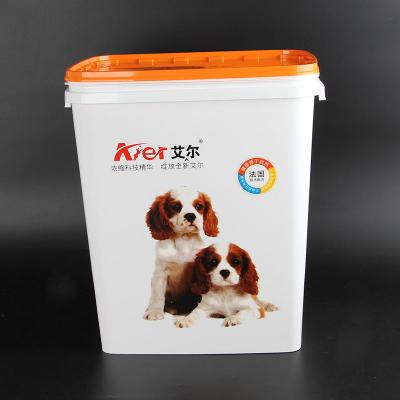 China 40L Rectangle Shape Pet Food Container Viable Dog Cat Food Container Storage for sale