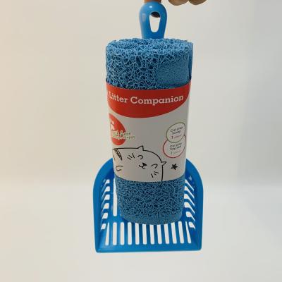 China Environmentally Friendly Plastic Cat Litter Scoop Mat Cleaning Mate Set For Pet for sale