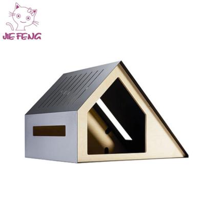 China Sustainable Wooden MDF Kennel Cat House Indoor Outdoor for sale