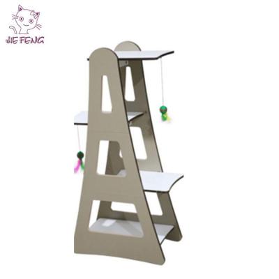 China MDF cat house sturdy separate design good qualtity material colorful cat tree for sale