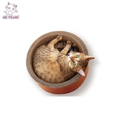 China 13.8 x 13.8 x 5.9 Inches High End Viable High Quality Scratcher Cat Head Bed for sale