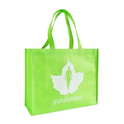 China Machine Made Recyclable Nonwoven Woven Textile Bag Non Woven Carry Bag for sale