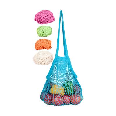 China 100% Store Eco-Friendly Fresh Fruit Drawstring Mesh Cotton Tuck Carry Nets for sale