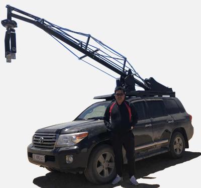 China Can withstand car speed of 80 MPH 5 Meters Camera Crane Used On Cars With Russia Imported Parts for sale