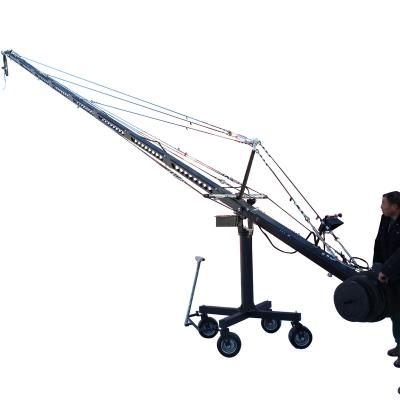 China Aluminum 6 Meters Jimmy Jib Crane Camera With Unique Four Wheels Dolly for sale